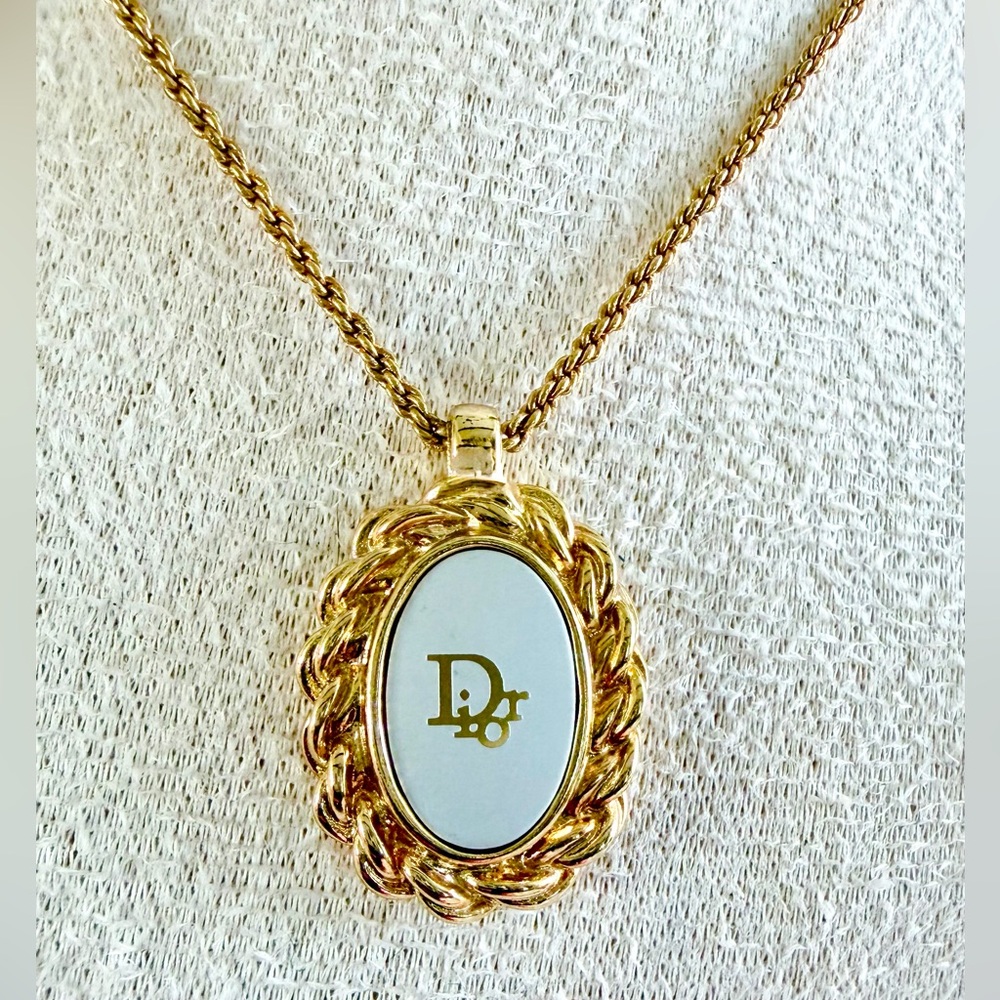 Vintage Dior Gold & Silver Necklace- Like New - Picture 3 of 9